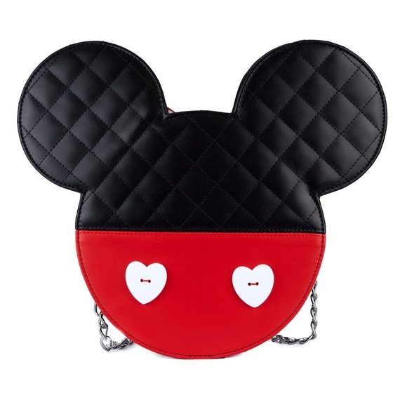 Disney Handbags - VALENTINES DISNEY MICKEY AND MINNIE REVERSIBLE CROSSBODY BAG LOUNGEFLY